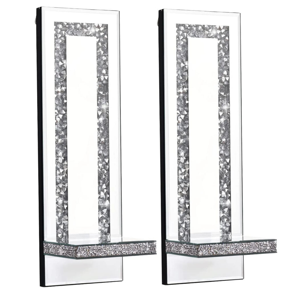 Luxury Crystal Wall Candle Holders Set of 2