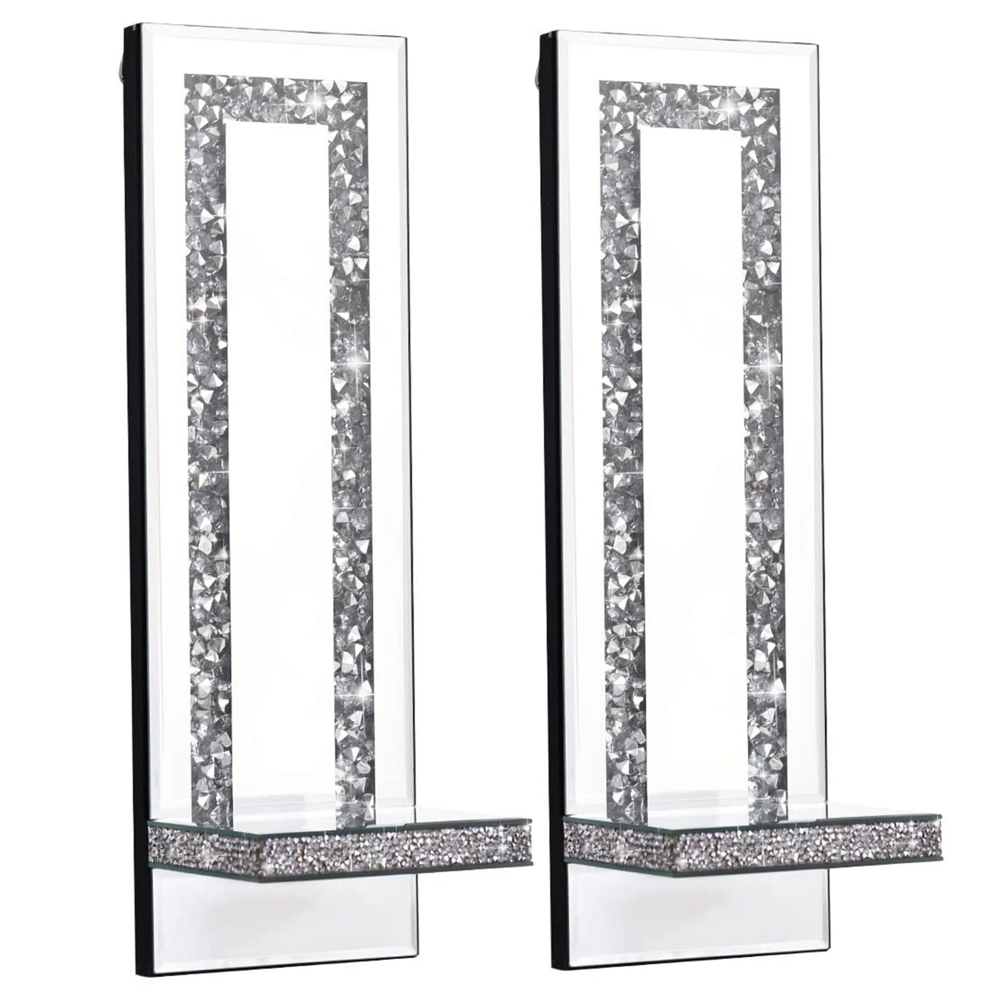 Luxury Crystal Wall Candle Holders Set of 2