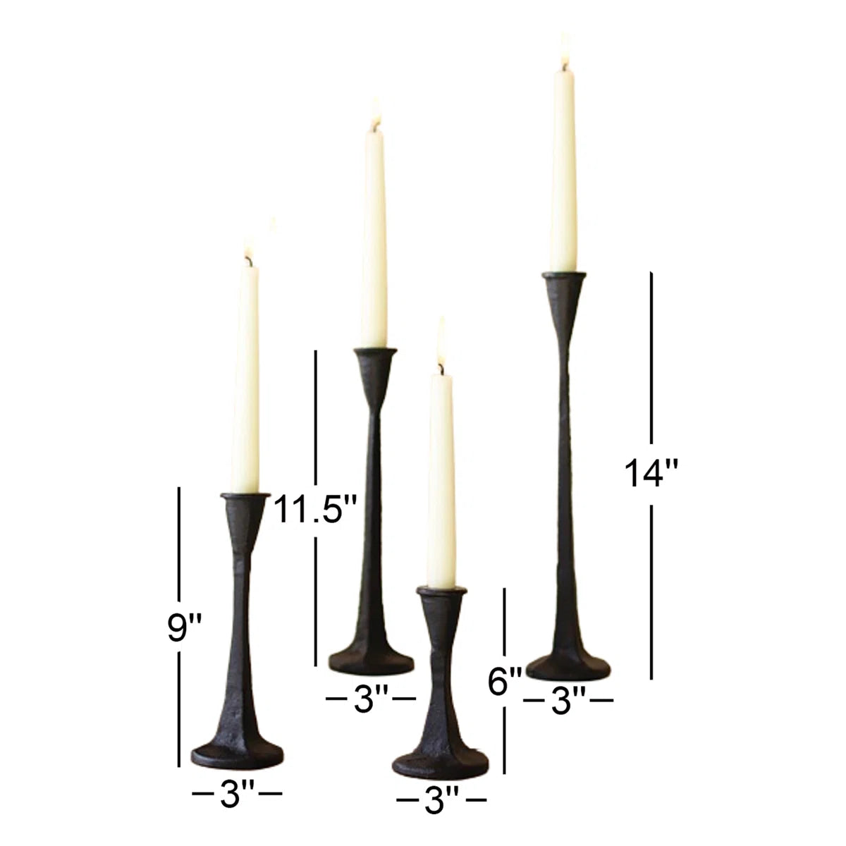 Adalai Iron Tabletop Candlestick