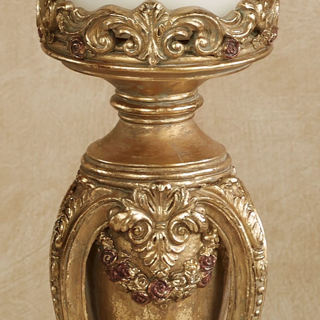 Angelique Ornate Candleholders Aged Gold Set of 3