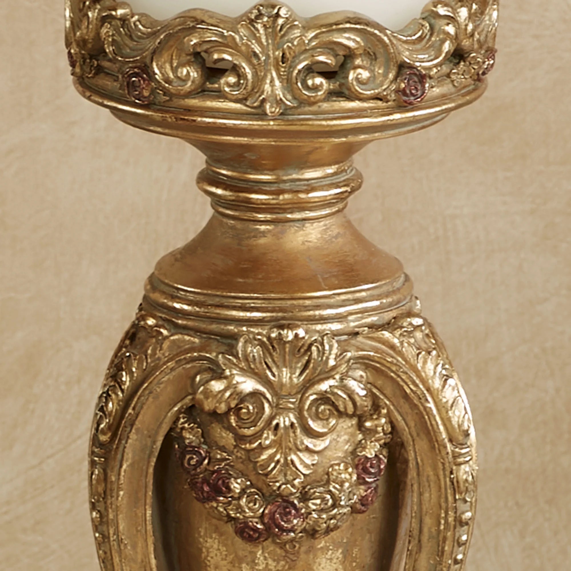 Angelique Ornate Candleholders Aged Gold Set of 3